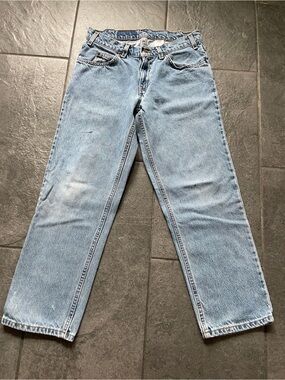 VINTAGE 90s Levi's 550 Orange Tab Relaxed Fit 31x27 | Baggy Skater Denim